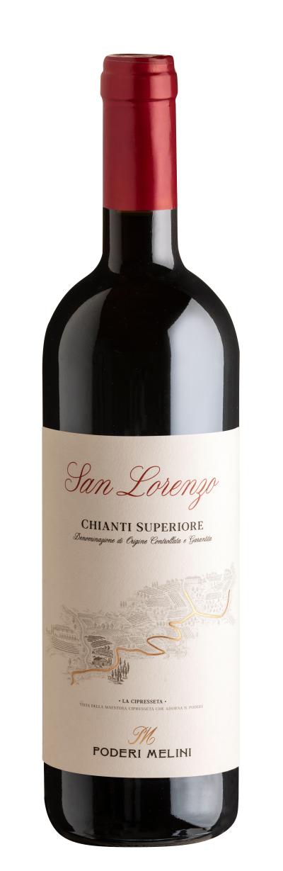 packshot Poderi Melini San Lorenzo Chianti Superiore DOCG