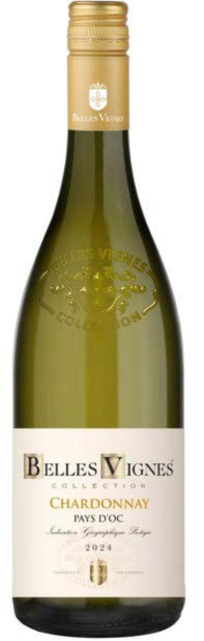 packshot Belles Vignes Chardonnay Vin de Pays D’OC IGP