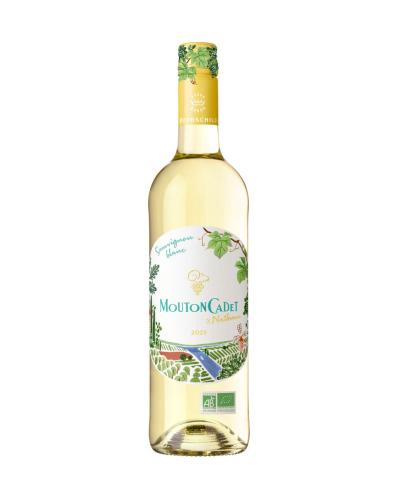 packshot Mouton Cadet Blanc x Nathan By Baron Philippe de Rothschild Biologisch