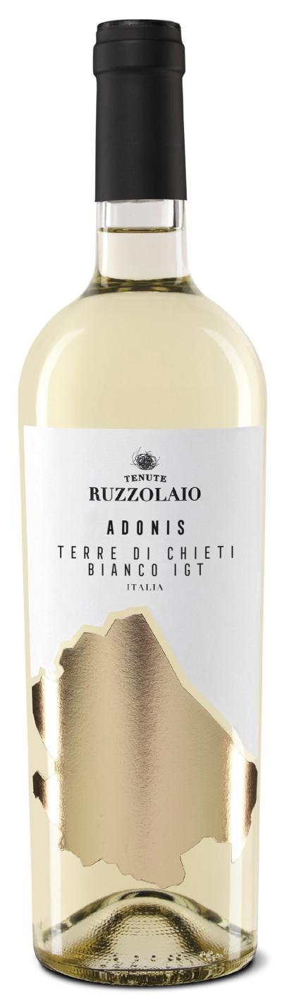 packshot Tenute Ruzzolaio Adonis Bianco Terre di Chieti IGT